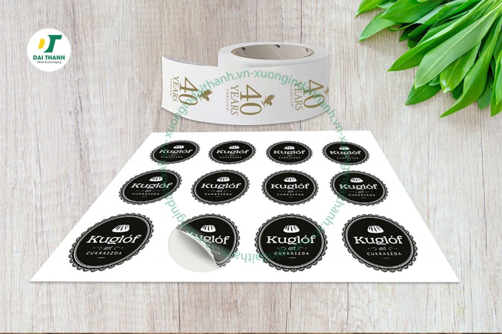 Tem được in offset tờ rồi trên decal giấy